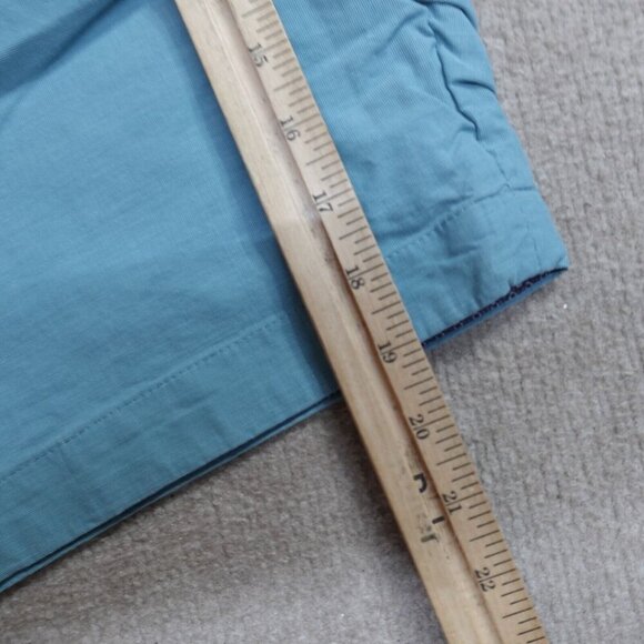 Ted Baker Mens Shorts 40 Blue Solid Cotton Chino 9" - Picture 3 of 11